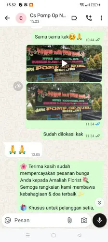Testimonial Papan Bunga polonia