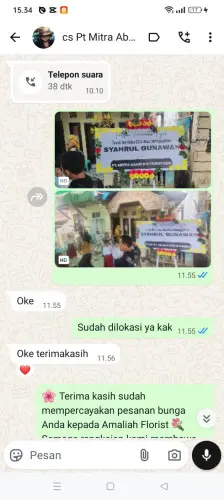 Testimonial Papan Bunga polonia